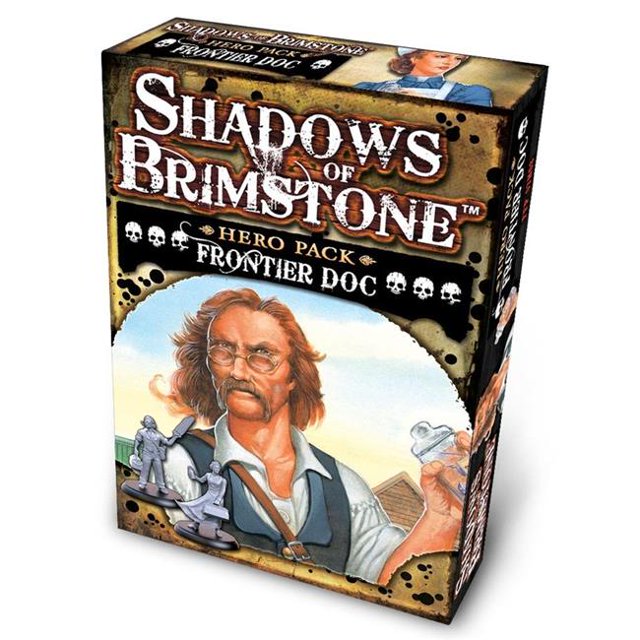 Flying Frog Productions FYF07H08 Shadows of Brimstone Hero Pack Frontier Doc Board Game