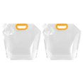 thumbnail image 1 of Unique Bargains 5L Collapsible Water Container Bag, Plastic Storage Jug Folding Water Bag, 2 Pack Clear, 1 of 7