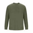 thumbnail image 5 of AherBiu Chandails à Manches Longues pour Hommes Col Ras du Cou Coupe Décontractée Hauts Automne Hiver Décontractés Amples Légers Chandail, 5 of 5