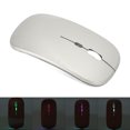 thumbnail image 3 of 2.4G  Mouse, Gaming Mouse 7 Different Colors ABS Material Color Backlight Ultrathin Chargeable  for Office for Computer for Laptop Rose Gold,Gold,White,Black,Dark Gray,Silver Gray, 3 of 8