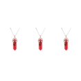thumbnail image 2 of QualitChoice Hexagon Column Charm Exquisite Women Men Making Findings Handmade Anniversary Hanging Pendants Colorful Crystal Red 3Set, 2 of 6