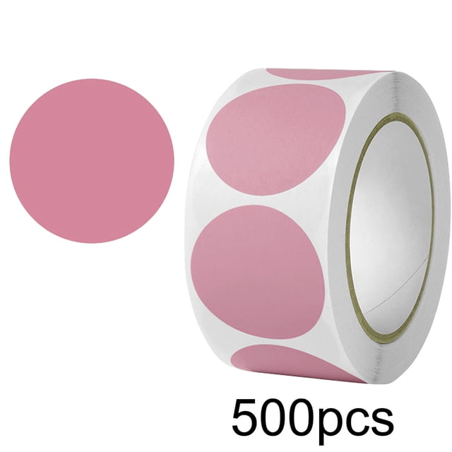 Uuiauoio 500Pcs Colored Dot Stickers, 1" Label Sticker Round Coding Labels Circle Dots Labels Circle Stickers for Office,Classroom,Family