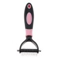 thumbnail image 1 of Deshedding Dog Brush, Dog Brush for Shedding Dog Rake Cat Brush Double Sided Undercoat Rake Comb for Detangling, Deshedding Pet Grooming Brush for Small, Medium Dogs and Cats, 1 of 7