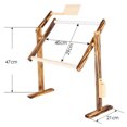 thumbnail image 4 of Style Chinois en Bois Massif Aiguilleté Table Support Broderie Porte-Broderie Rotatif, 4 of 8