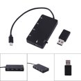 thumbnail image 1 of Usb Hub, 4 Port Micro Usb Hub Usb Splitter Usb Extender With USB2.0 OTG Extension Adapter Charging Cable for Smartphone and Tablet, 1 of 7