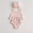 thumbnail image 4 of Weebloom Swimsuit For Girls Zip Rash Guard With Hat Swimwear Beachwear Comfortable 9-12 Months, 4 of 7