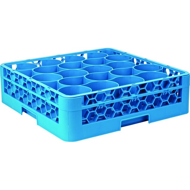 Carlisle FoodService Products RW2014 OptiLean NeWave Étagère en Verre 20 Compartiments avec 1 Rallonge, Bleu (Lot de 4)