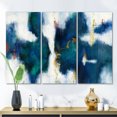 thumbnail image 1 of Designart - Blue Glam Texture I - Contemporary Premium Canvas Wall Art, 1 of 2