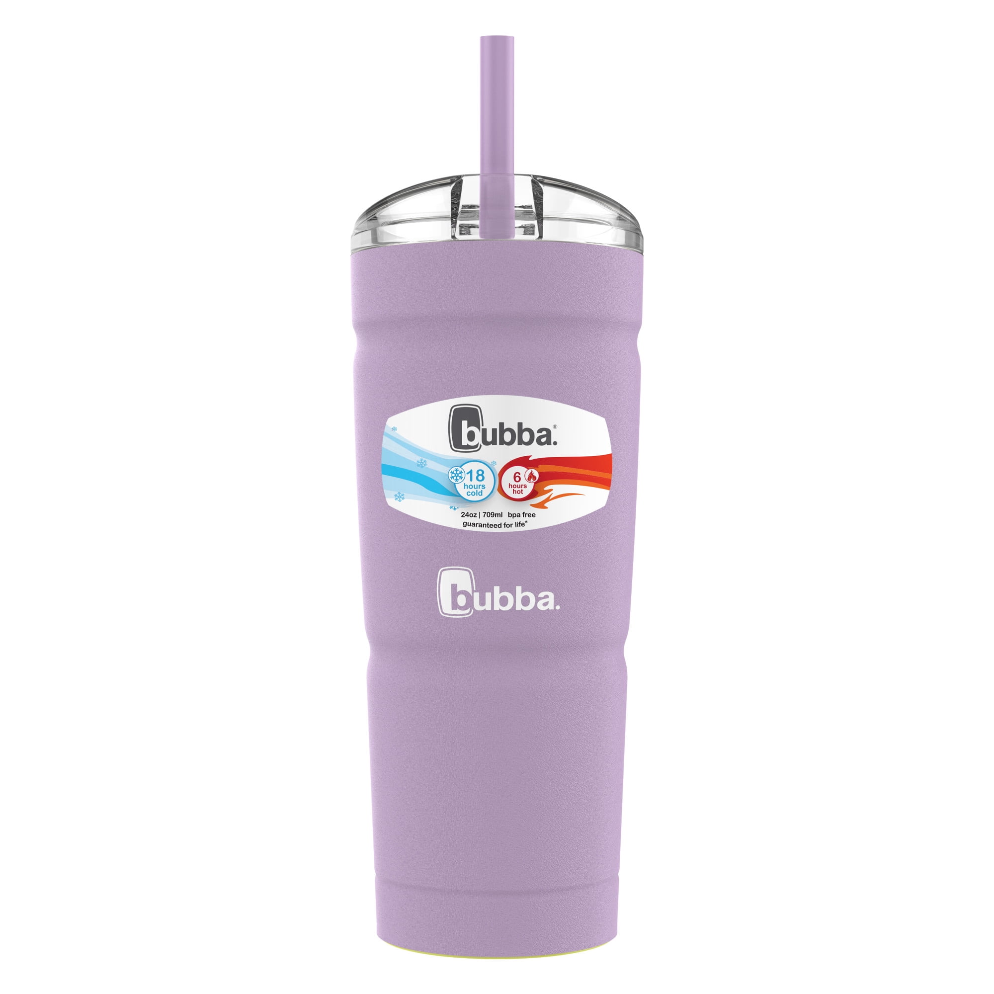 bubba Envy S Tumbler, Insulated Stainless Steel Water Bottle with Straw Lid, Lavender Frost