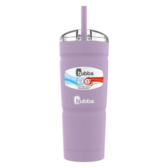 bubba Envy S Tumbler, Insulated Stainless Steel Water Bottle with Straw Lid, Lavender Frost