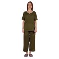 thumbnail image 1 of Inkmeso Ensemble de Pyjama à Manches Courtes pour Femmes, T-Shirt Henley et Ensemble de Vêtements de Nuit, 1 of 7