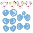 thumbnail image 4 of Pochoirs de Peinture pour Visage, Gabarit de Peinture pour Visage Kit de Pochoirs Réutilisables Lavables pour Enfants pour Adultes pour Cosplay de Fête pour Halloween, 4 of 8