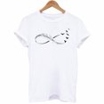 thumbnail image 3 of LSLJS T-Shirts pour Femmes Mode Femmes T-Shirt à Manches Courtes Imprimé Plume Haut Décontracté Tee Blouse, 3 of 3