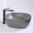 thumbnail image 3 of Aquaterior Bathroom Above Counter Ceramic Vessel Sink with Bathroom Single Handle Faucet Combo, 3 of 7