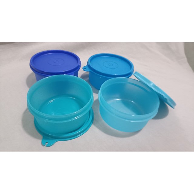Tupperware Ensemble de Boîtes à Lunch de 4 Tropical Cups 200 ml Petits Contenants de Rangement pour Aliments