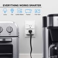 thumbnail image 3 of Merkury Smart 1 AC Outlet Wi-Fi Plug - Smart Outlet Compatible with Alexa & Google, White (2-pack), 3 of 6