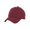 thumbnail image 1 of Top Headwear Unstructured Adjustable Dad Hat w/ Buckle - Maroon, 1 of 2