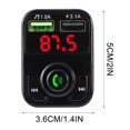 thumbnail image 4 of HOARBOEG Dual USB In-Car Adapter Wireless Bluetooth Kit QC3.1 Fast USB Charger Hands FM Bluetooth Transmitter Clearance Sale Holiday Gifts, 4 of 9