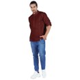 thumbnail image 2 of Atasi Chemise Henley Indienne pour Homme à Manches Longues, Décontractée, Col Mandarin, Courte Kurta, 2 of 7