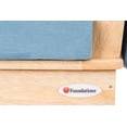 thumbnail image 3 of Foundations SafeRocker Standard Glider Nursery Rocking Chair, Wood Base, Storage Pockets, Blue, 3 of 5