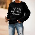 thumbnail image 4 of Meichang Sweat-Shirt pour Femmes, Chemise de la Saint-Valentin, Manches Longues, Cœur d'Amour, Imprimé Tendance, Col Rond, Décontracté, Printemps, 4 of 6