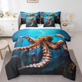 thumbnail image 1 of YST 3D Octopus Bedding Comforter Set Sea Animal Theme, 7pcs, King, 1 of 4