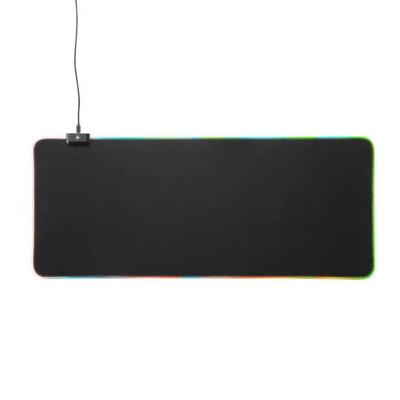 onn. USB Powered Non-slip Large Gaming Mouse Pad with Lighting Effects