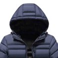 thumbnail image 5 of hoksml Men's Down Fill Winter Jacket Detachable Hooded Zip Up Coat with Zippered Pockets for Cold Weather, 5 of 5