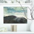 thumbnail image 1 of Mountain Peak Under Cloudy Sky - Landscape Painting Canvas Print, 1 of 3