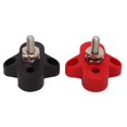 thumbnail image 4 of Battery Power Stud B,Automotive Battery Terminals,48V Battery Power Stud Red and Black Stainl Steel Post Single Stud Bus Bar Terminal Block for RV Truck Boat 38in M10, 4 of 8