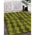 thumbnail image 3 of Ahgly Tapis Rectangulaire Lavable en Machine Intérieur Transitionnel Jaune Foncé Vert, 5 Pieds x 7 Pieds, 3 of 7