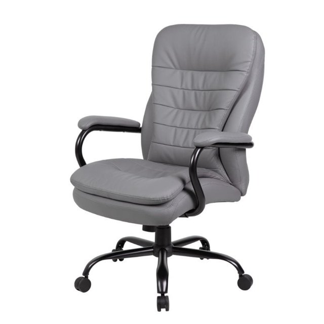 Boss Office Chaise Double en Peluche Lourd CaressoftPlus en Gris