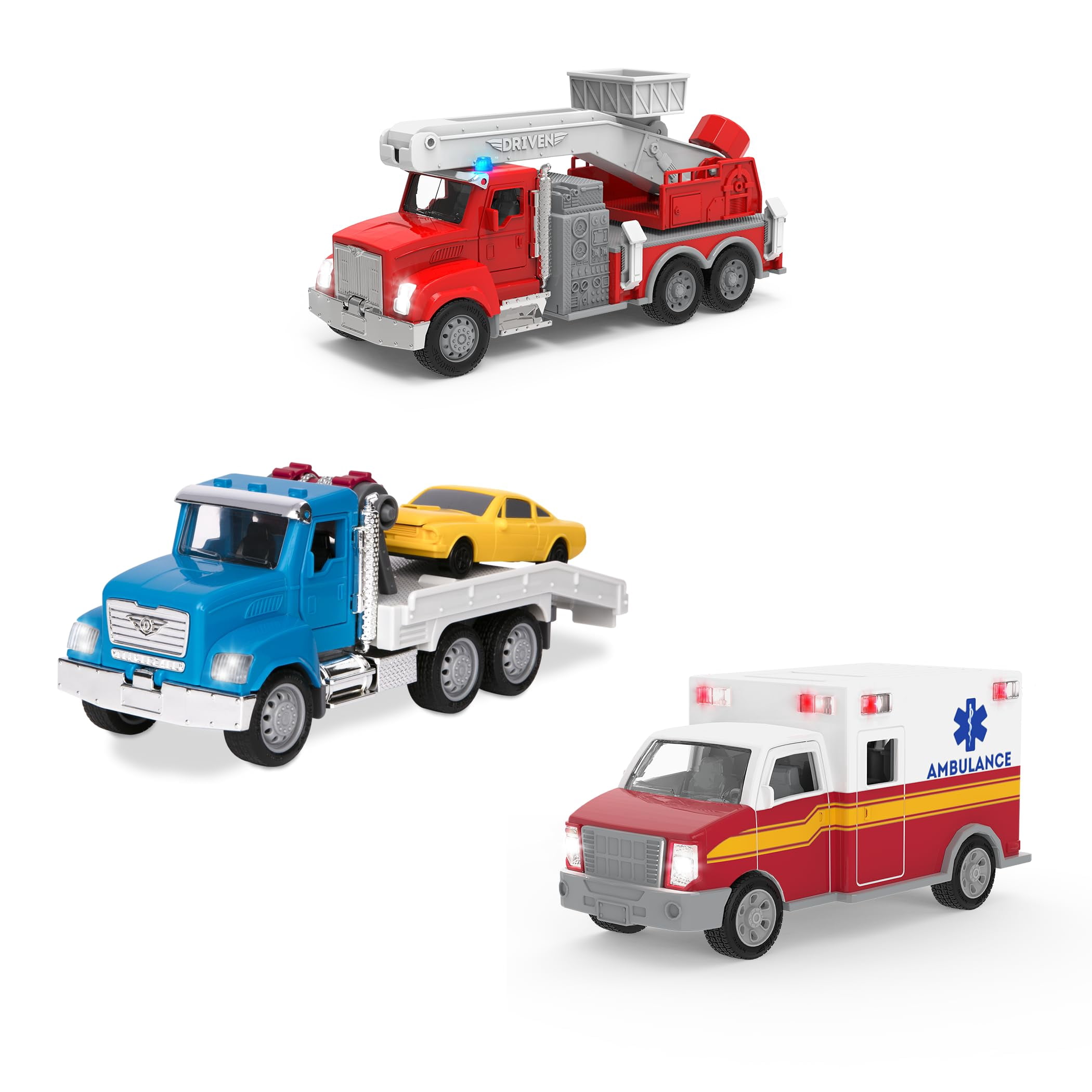 Ensemble de mini-véhicules d'urgence DRIVEN par Battat