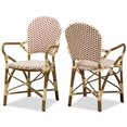 thumbnail image 1 of Baxton Studio Seva Dining Side Chair in Beige and Red (Set of 2), 1 of 7