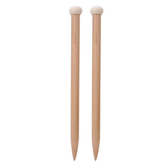 Wooden Knitting Pin, Multi-functional Thick Crochet Hook Crochet Hook, For Scarf Carpet 20mm