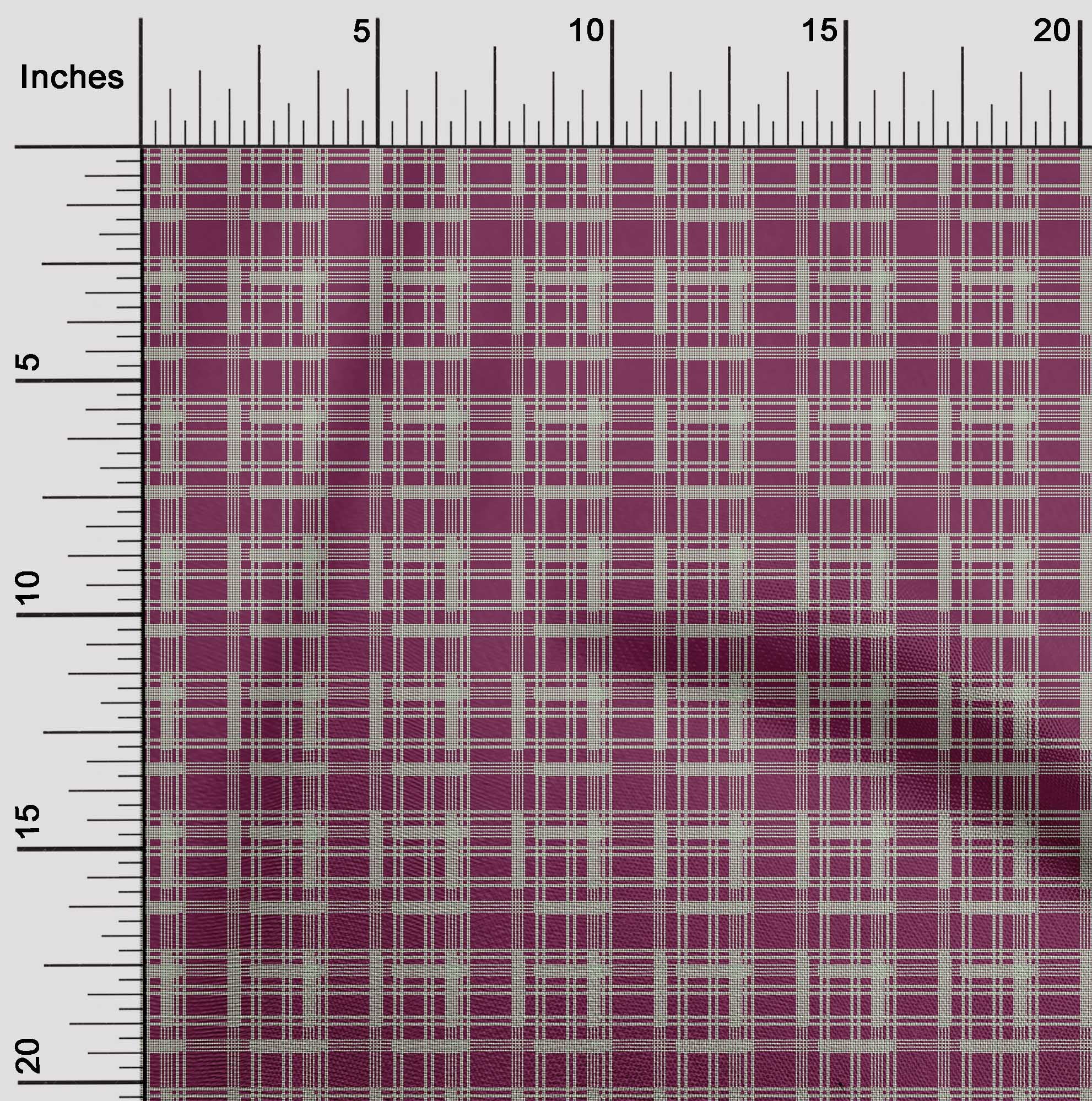 oneOone Viscose Chiffon Fabric Check Kasuri Print Fabric By The Yard 42 Inch Wide