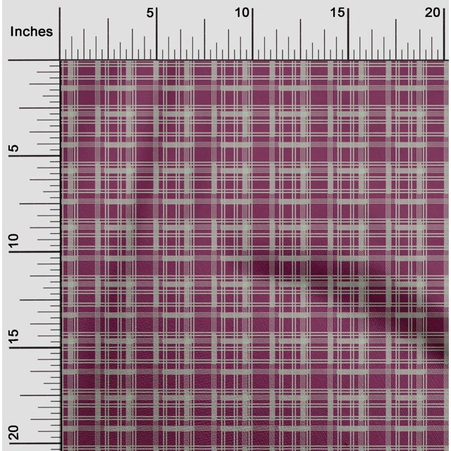 oneOone Cotton Flex Fabric Check Kasuri Printed Fabric 1 Yard 40 Inch Wide