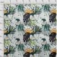 thumbnail image 4 of oneOone Velvet Green Fabric Tropical Sewing Craft Projects Fabric Prints By Yard 58 Inch Wide, 4 of 5