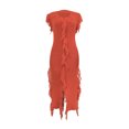 thumbnail image 2 of Gspmoly Robes d'Été pour Femmes, Robe Décontractée pour Femmes, Mode Aguichant Polyvalente, Couleur Unie, Tricotée, Sans Manches, à Franges, Robes Formelles pour Femmes, Liquidation, 2 of 9
