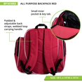 thumbnail image 4 of Champion Sports BP1810RD Sac à Dos Tout Usage de Luxe 18 x 19 x 10 Po, Rouge, 4 of 7