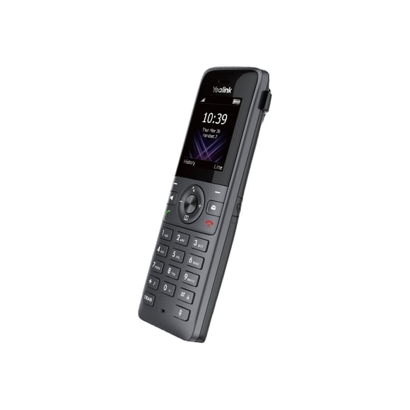 Yealink W73P - Téléphone VoIP Sans Fil avec Afficheur - DECT\CAT-iq - Capacité d'Appel 3 Voies - SIP, SIP v2, RTCP-XR, VQ-RTCPXR - Gris Classique, Gris Cosmique