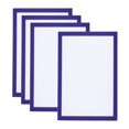 thumbnail image 1 of Unique Bargains A4 Magnetic Sign Holder, 4 Pack Magnetic Display Frame Self-Adhesive Picture Frame for Refrigerator, Blue, 1 of 7