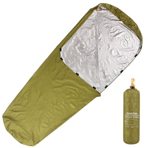 Yeacher Emergency Sleeping Bag Lightweight Waterproof Thermal Emergency Blanket Survival Gear for Outdoor Adventure Camping Hiking Backpacking