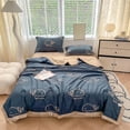 thumbnail image 2 of Sentmoon Lightweight Summer Blanket Coolings Comforter Breathable Blanket Suitable For Hot Sleepers Double-sided Ice Blanket Thin Summer Is Soft Light Cold Blanket, 2 of 7