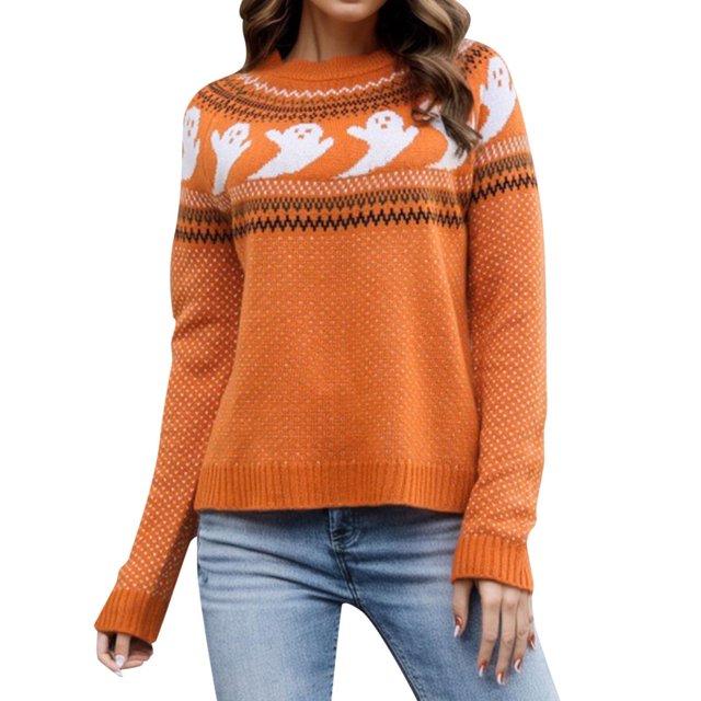 2025 Femmes Automne Hiver Chandail Personnaliser Hommes Décontracté Mode Col Rond Chandails Rayés Motif Couleur Chandail Tricoté Chandails Doux pour Femmes Chandail à Enfiler