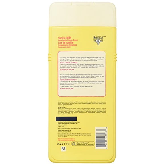 Le Petit Marseillais Extra gentle Shower creme Vanilla Milk 650 Ml, 219 Fluid Ounce
