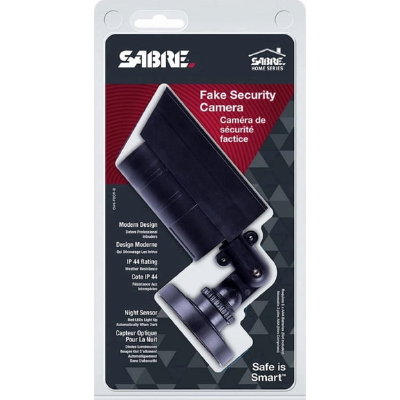 Sabre fausse caméra de sécurité noire