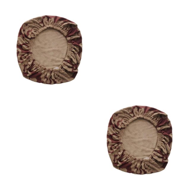 Baohd Housse de Chaise d'Ordinateur Housse de Chaise Pivotante Rotative pour Chaise Housse de Coussin Rouge Brique 2 Ensembles