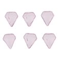 thumbnail image 2 of Esquirla 6 Pcs Clear Glass Bottle Charm Pendant DIY Craft Jewelry Making Pink, 2 of 8