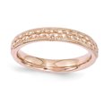 thumbnail image 1 of Bague en Argent Sterling Stackable Expressions Plaqué Or Rose Taille 9, 1 of 3